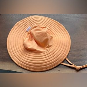 Ruffle butts melon colored hat